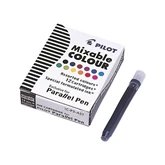Töltőtoll tintapatron Pilot Parallel Pen 12 db/doboz, 12 klf. szín 